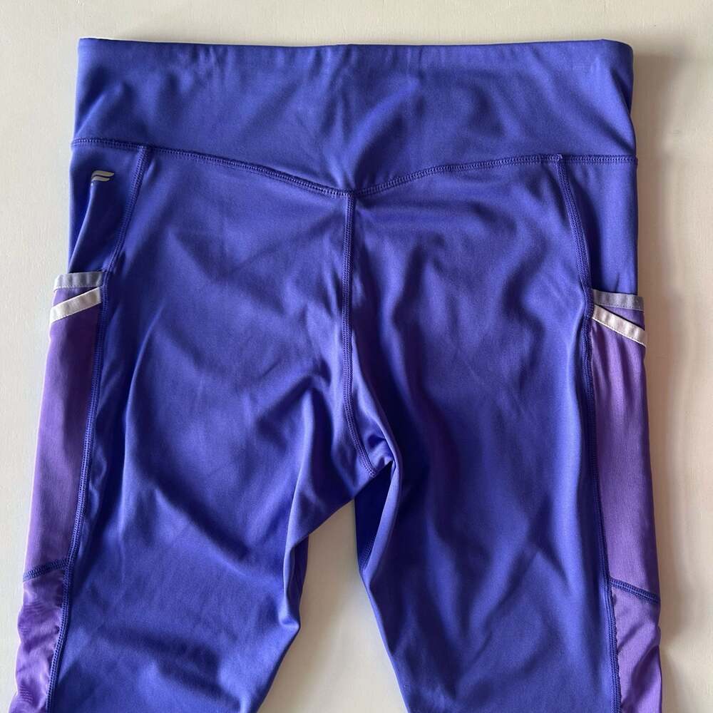 Fabletics Purple High Waisted Pocket Leggings Size Medium - Picture 4 of 9